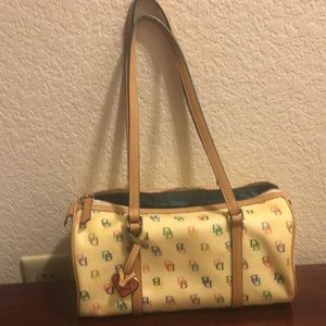 Multi color white Dooney & Bourke purse